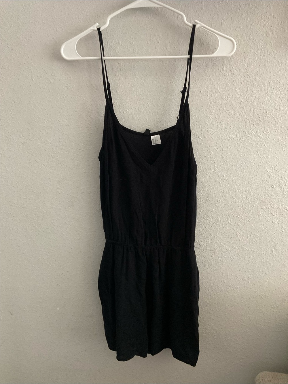Black Spaghetti Strap Romper